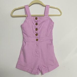 Habitual Lavender Button-Up Romper Size 7/8